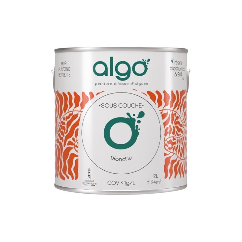 Algo Peinture sous-couche écologique 0,5 L Mat - Blanc