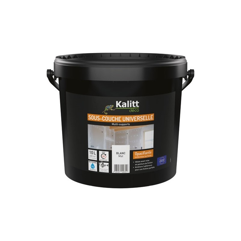 KALITT DECO Peinture sous-couche universelle 10 L Mat - Blanc