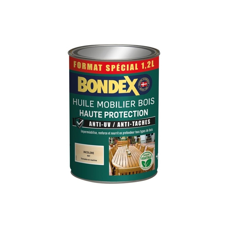 Bondex Huile Mobilier Bois 1,2 L Mat - Incolore