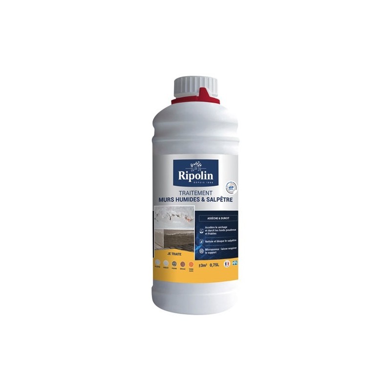 Ripolin Traitement murs humides et salpêtre 0.75 L