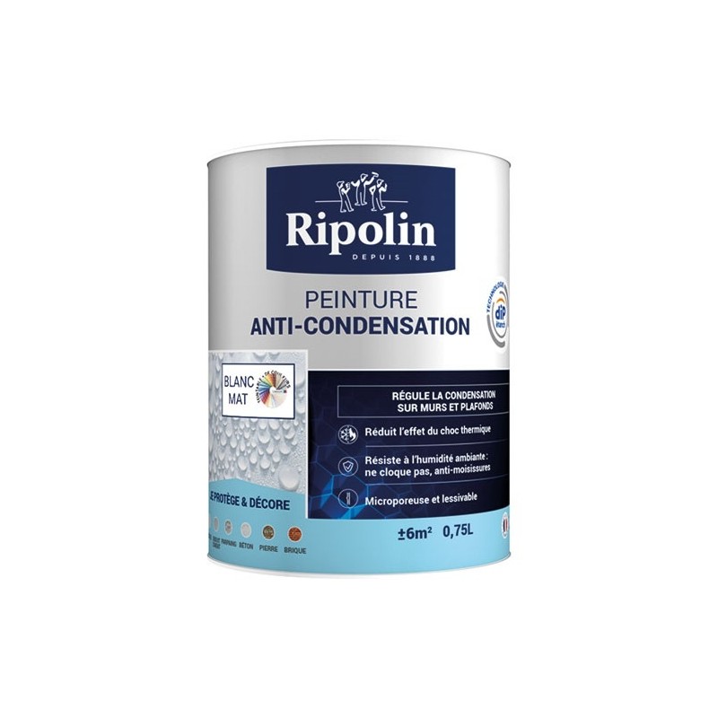 Ripolin Peinture anti-condensation 0,75 L Mat - Blanc