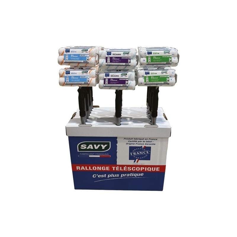 Savy Box ensemble peinture rouleau-manchon-rallonge x21 *