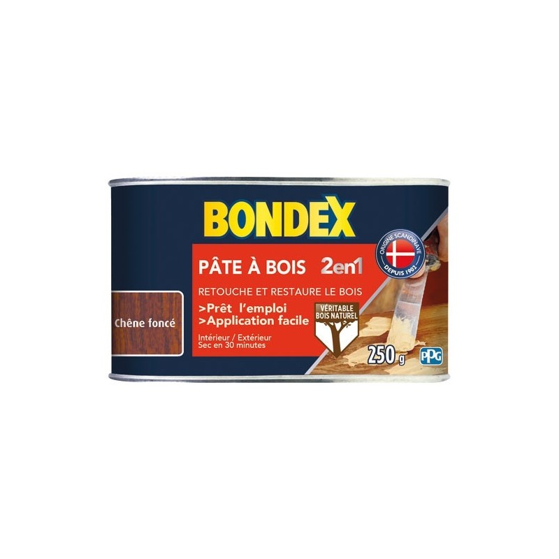 Bondex Pâte à bois 250 g chêne foncé
