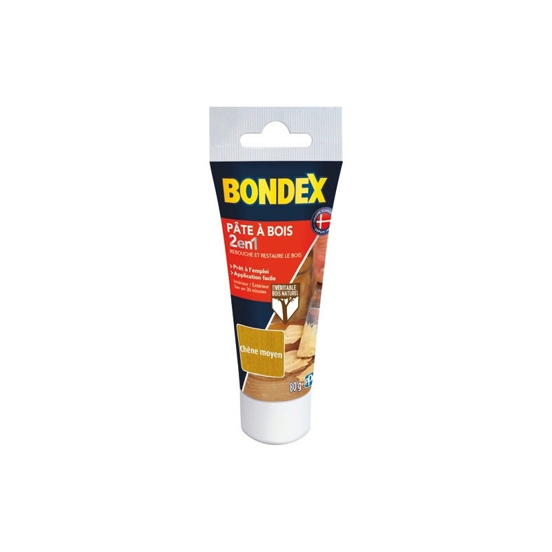 Bondex Pâte à bois tube 80 g chêne moyen