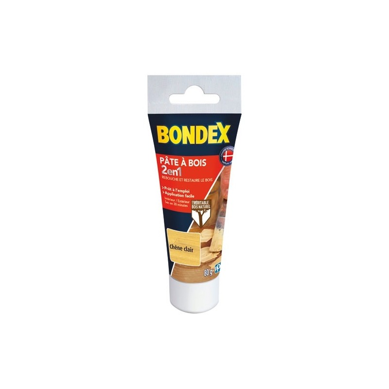 Bondex Pâte à bois tube 80 g chêne clair