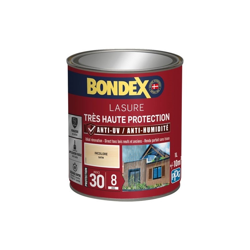 Bondex lasure ind 30 / 8 ans 1 L incolore