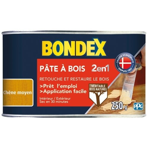 Bondex Pâte à bois 250 g chêne moyen