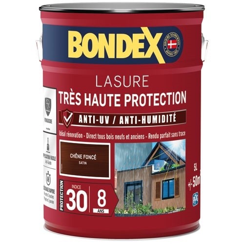 Bondex lasure ind 30 / 8 ans 5 L chêne foncé