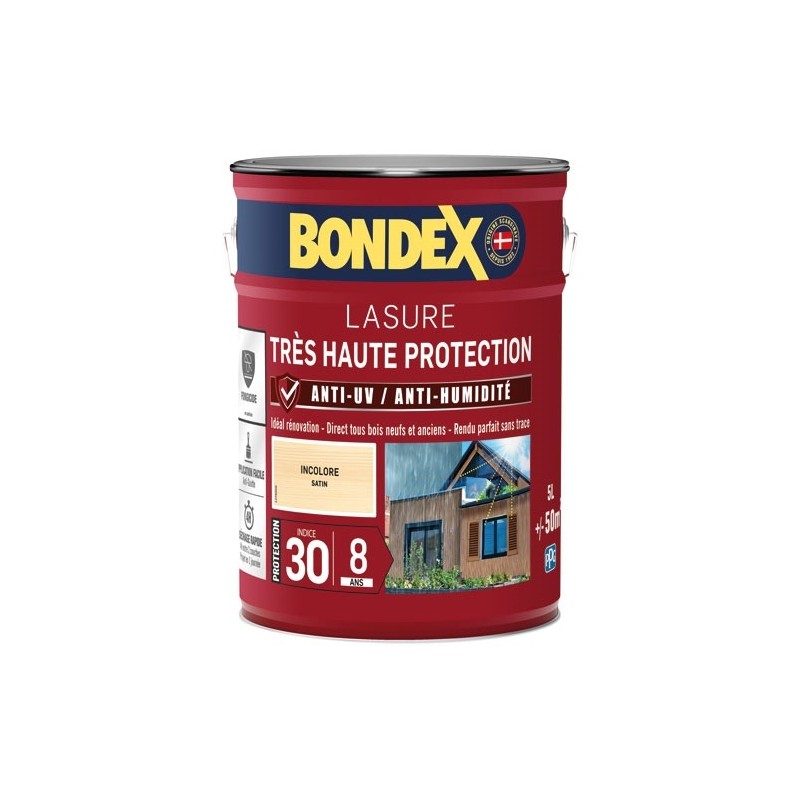 Bondex lasure ind 30 / 8 ans 5 L incolore