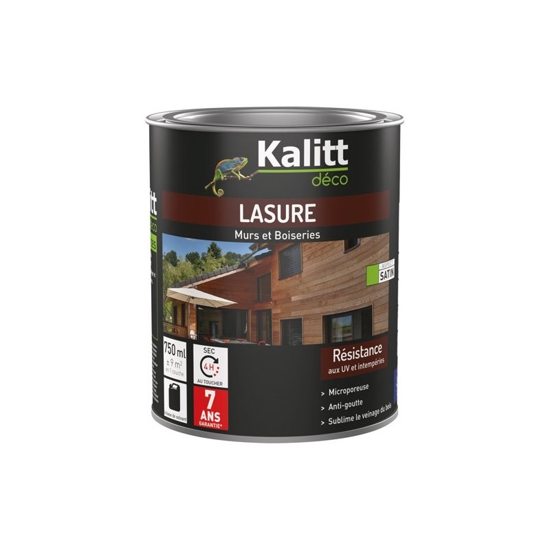KALITT DECO Lasure bois 7 ans 0.75 L chêne clair