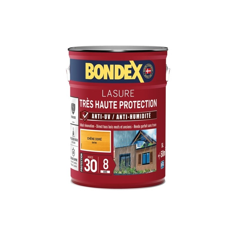 Bondex lasure ind 30 / 8 ans 5 L chêne doré