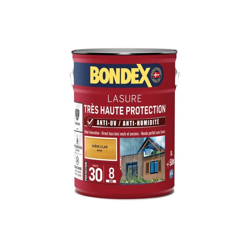 Bondex lasure ind 30 / 8 ans 5 L chêne clair