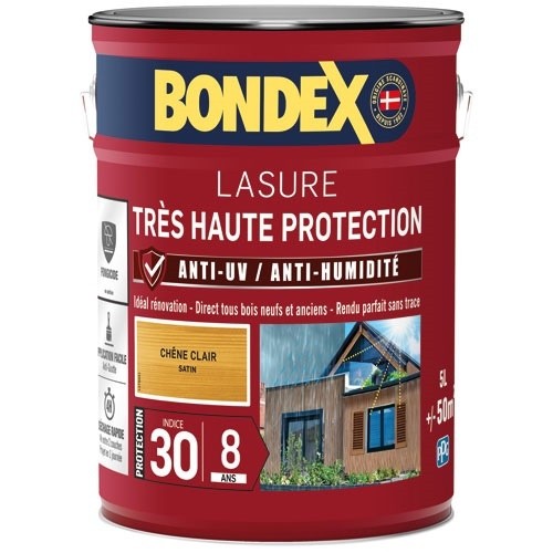 Bondex lasure ind 30 / 8 ans 5 L chêne clair