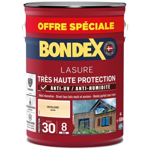 Bondex lasure ind 30 / 8 ans 6 L incolore