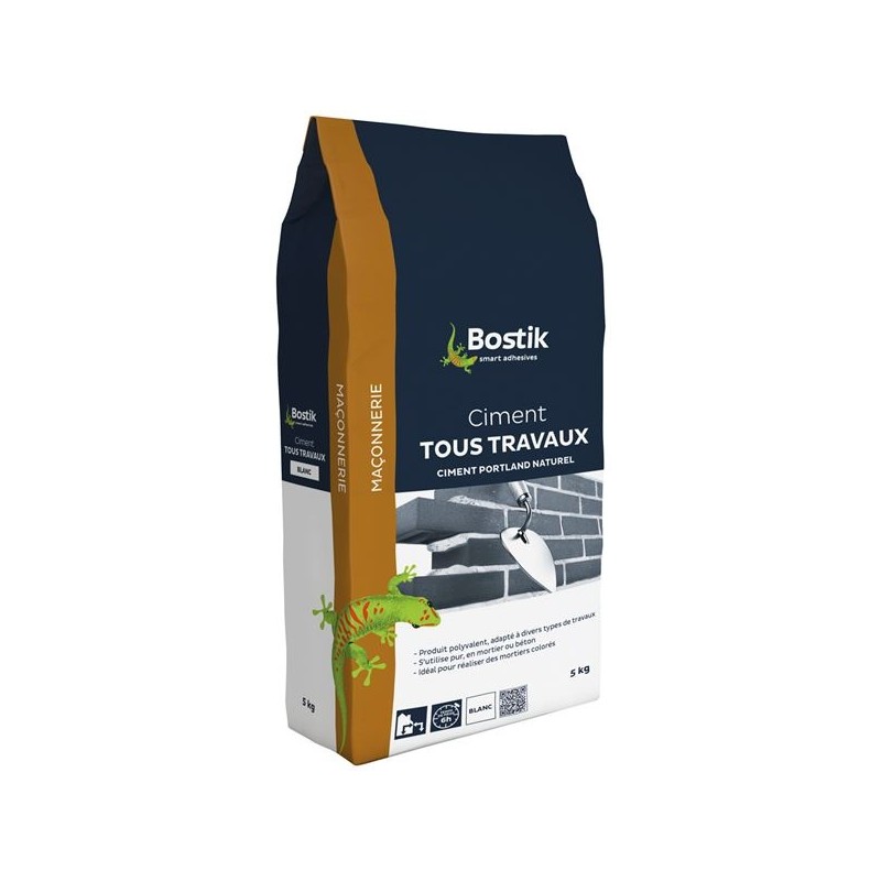 Bostik Ciment blanc tous travaux 5kg