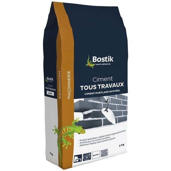 Bostik Ciment blanc tous travaux 5kg