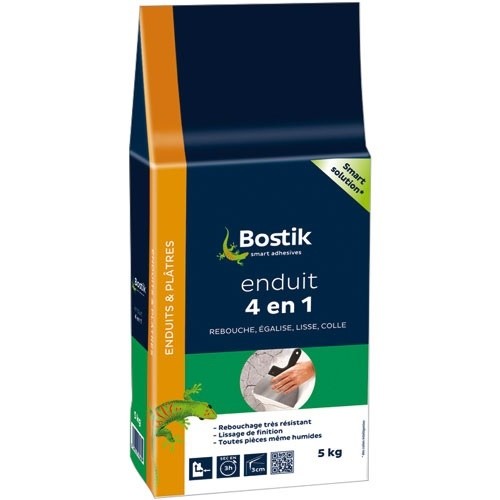 Bostik Enduit 4 en 1 multi-usages poudre 5kg
