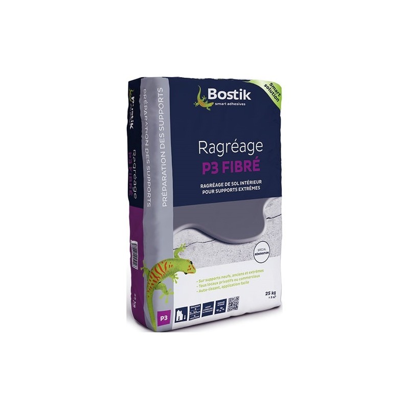 Bostik Ragréage fibre sol intérieur 25kg