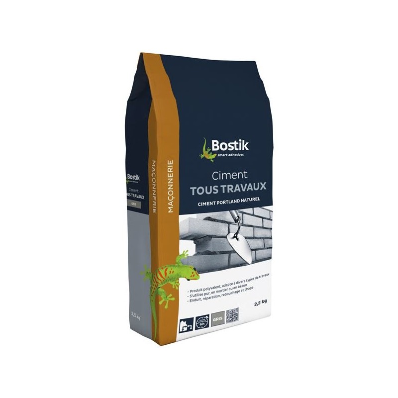 Bostik Ciment gris tous travaux 2.5kg