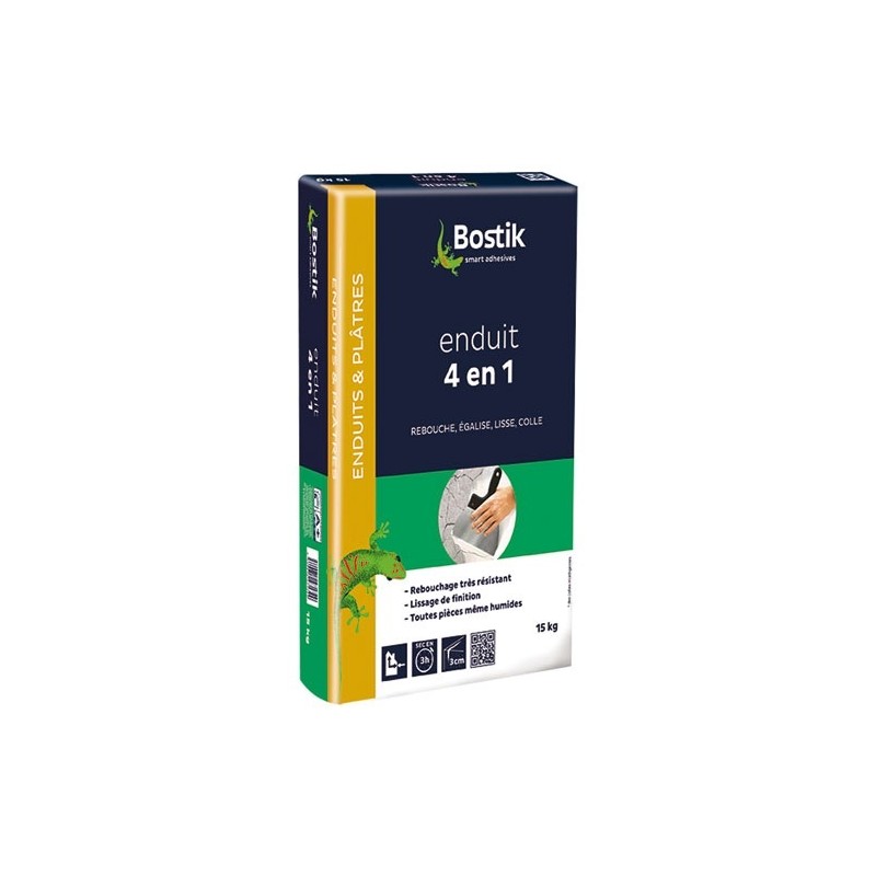 Bostik Enduit 4 en 1 multi-usages poudre 15kg