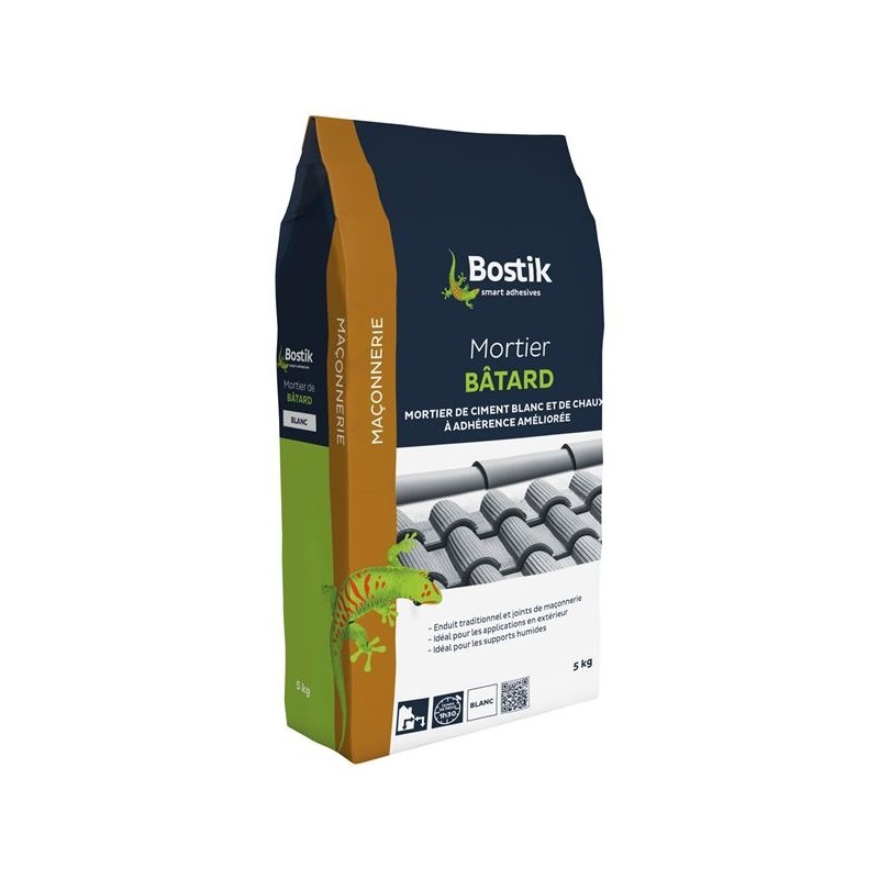 Bostik Mortier batard blanc 5kg
