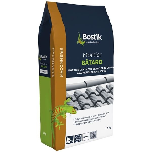Bostik Mortier batard blanc 5kg