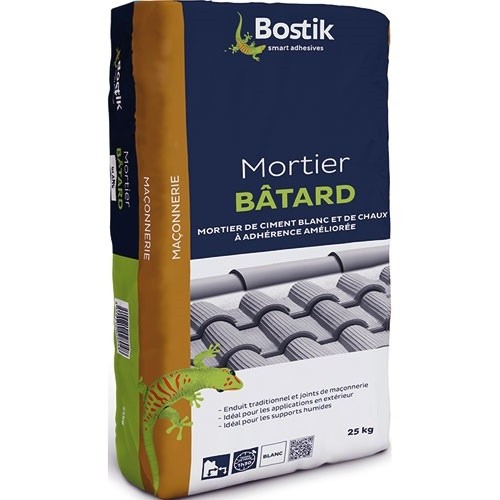 Bostik Mortier batard blanc 25kg