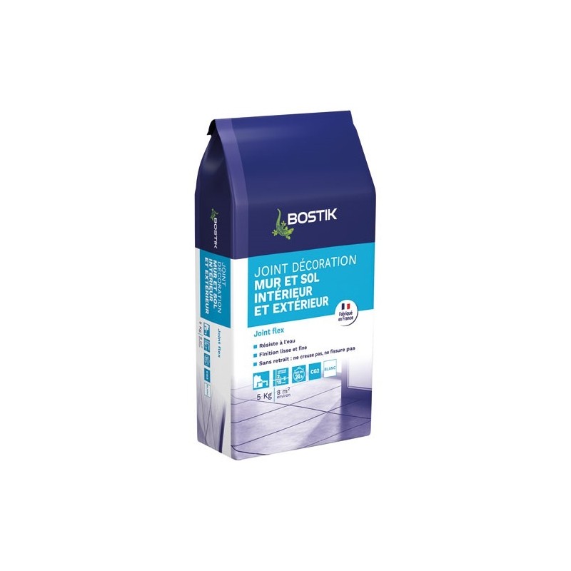 Bostik Joint de décoration flex blanc sac papier 5 kg
