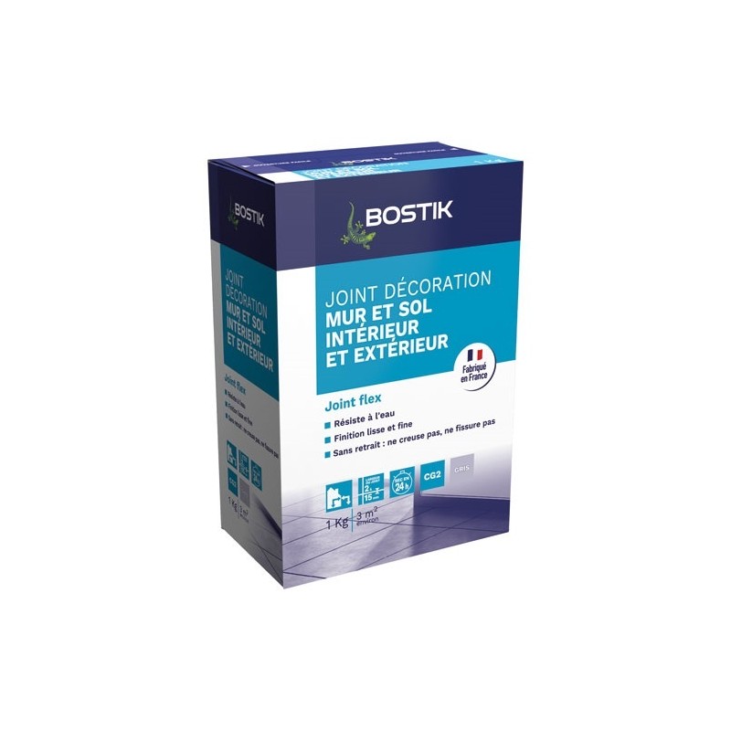 Bostik Joint de décoration flex gris boite 1 kg