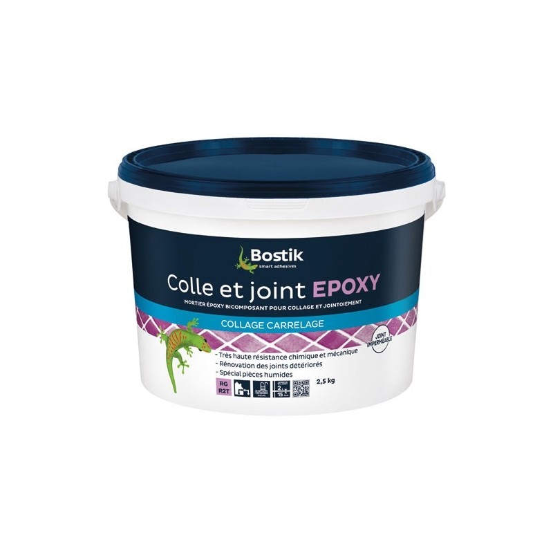 Bostik Colle et joint époxy - blanc - 2,5 Kg