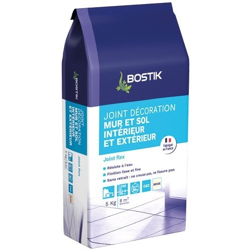 Bostik Joint decoration flex beige sac papier 5 kg