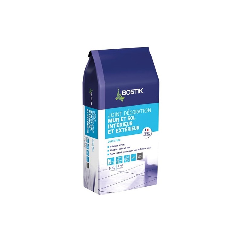 Bostik Joint de décoration flex anthracite sac papier 5 kg