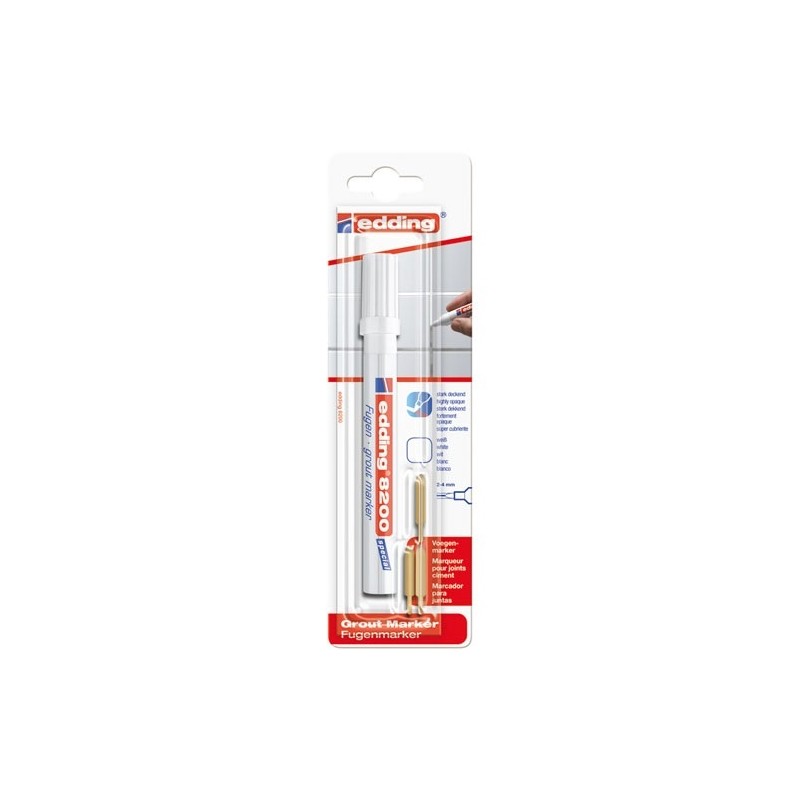 EDDING Marqueur rénovateur joints blanc