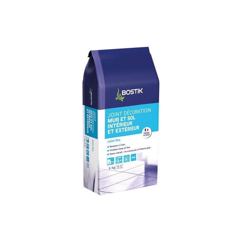 Bostik Joint de décoration flex gris sac papier 5 kg