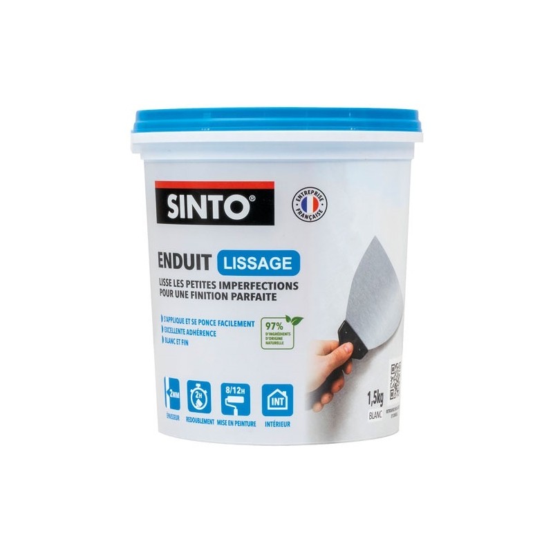 SINTO Enduit de lissage intérieur pate 15kg