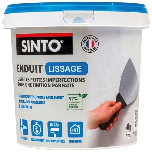 SINTO Enduit de lissage intérieur pate 4kg