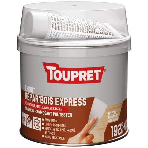 Toupret Enduit repar bois express - 200 g