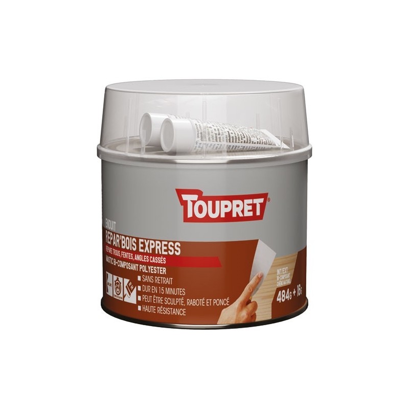 Toupret Enduit repar bois express - 500 g