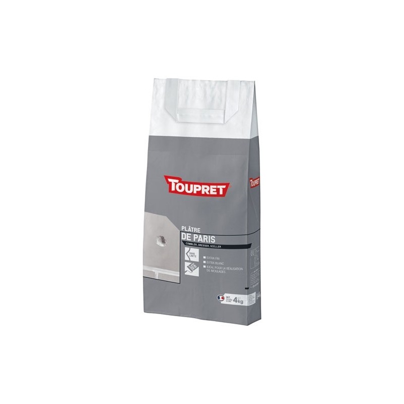 Toupret Platre de paris intérieur poudre 4 kg blanc
