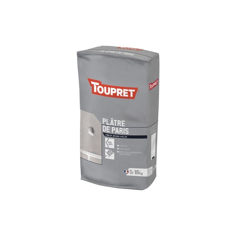 Toupret Platre de paris intérieur poudre 15kg blanc