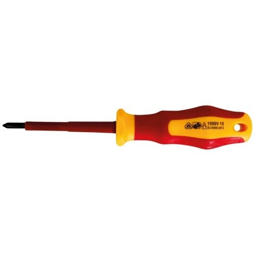 Fischer Darex Tournevis isole 1000 volts vde ph1 x 80mm x 5mm vde100v