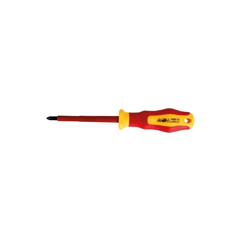 Fischer Darex Tournevis isole 1000 volts vde ph2 x 100 mm x 6 mm vde100v