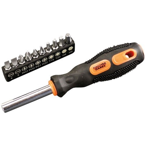 Fischer Darex Kit tournevis porte embouts +10 embouts