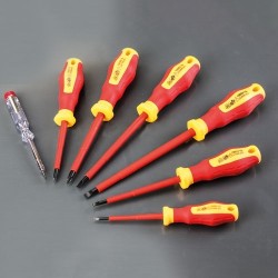 Fischer Darex Kit de 6 tournevis isolés et 1 testeur - Image 4