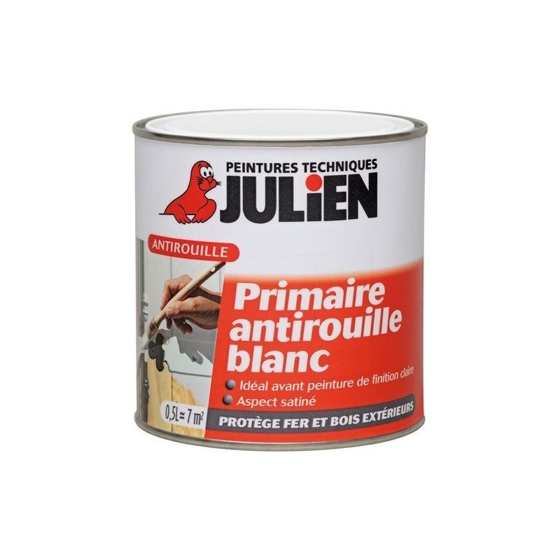 Julien Antirouille féri primaire 0.5l blanc 5108166