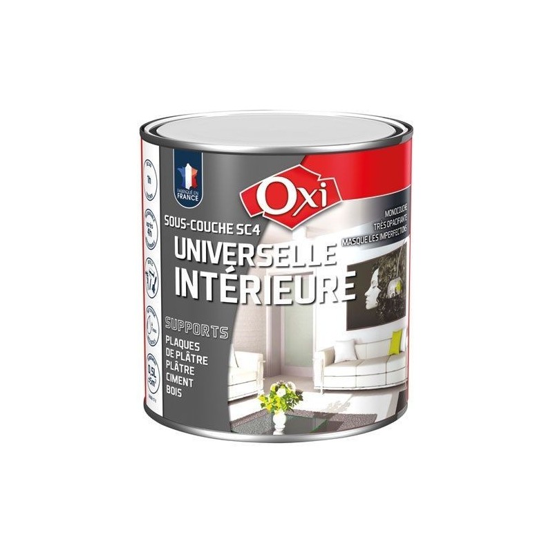 OXI Sous couche univers.int.500ml blanc