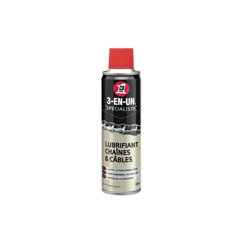 3-EN-UN Lubrifiant chaîne et câble bbe 250ml 33602