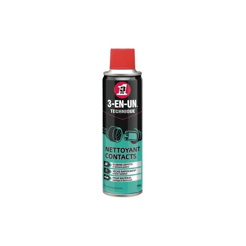 3-EN-UN Nettoyant contacts 3en1 aérosol 250ml