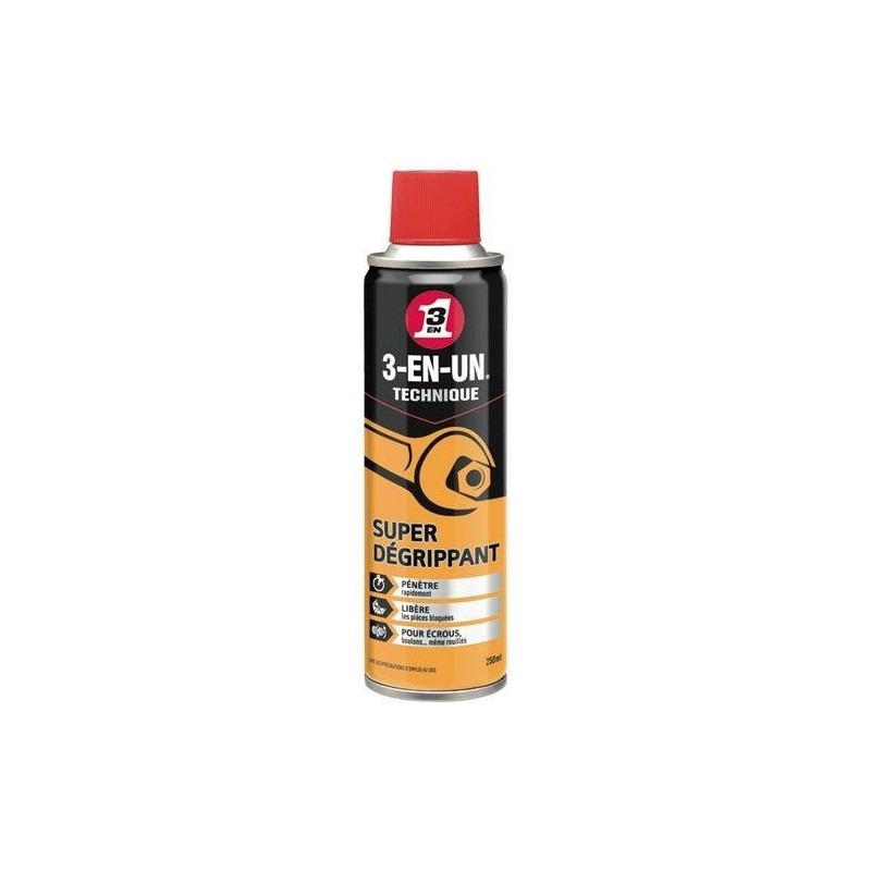 3-EN-UN Super dégrippant 3 en 1 bbe 250ml