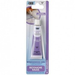 GEB Retouche émail pinceau applicateur 20ml blanc - Image 2